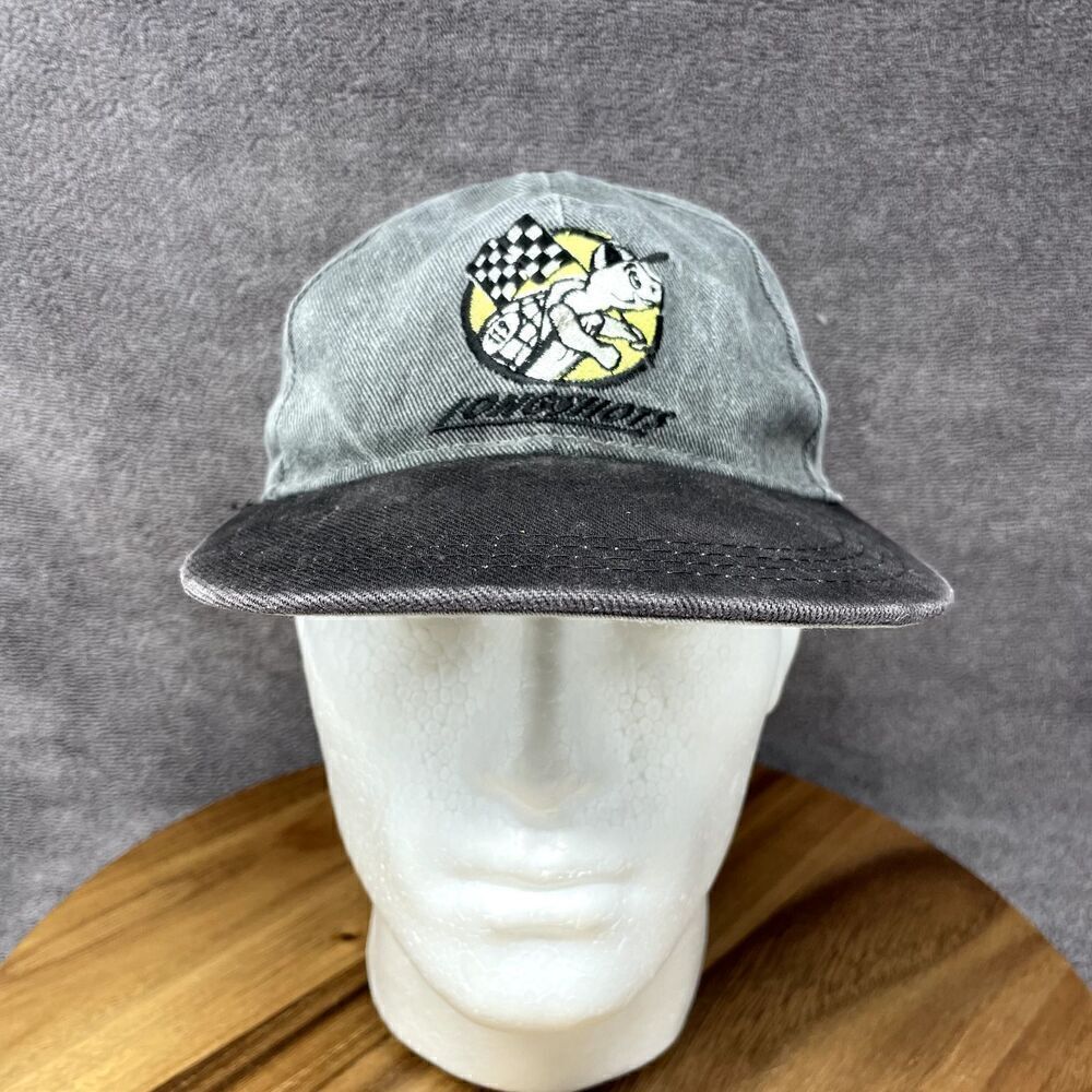 Vintage Longshots Turtle Racing Hat Cap Strap Adjustable Funny Car Embroidered